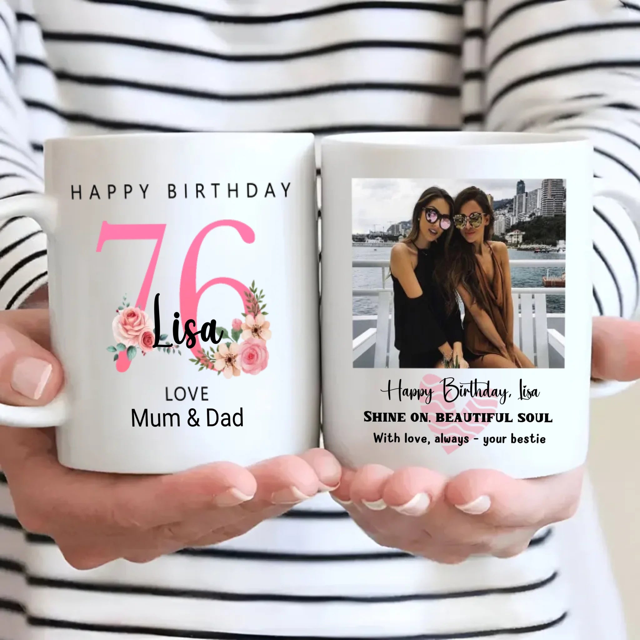 Personalized 76th Birthday Mug – Diamond Celebration Gift - 89Prints