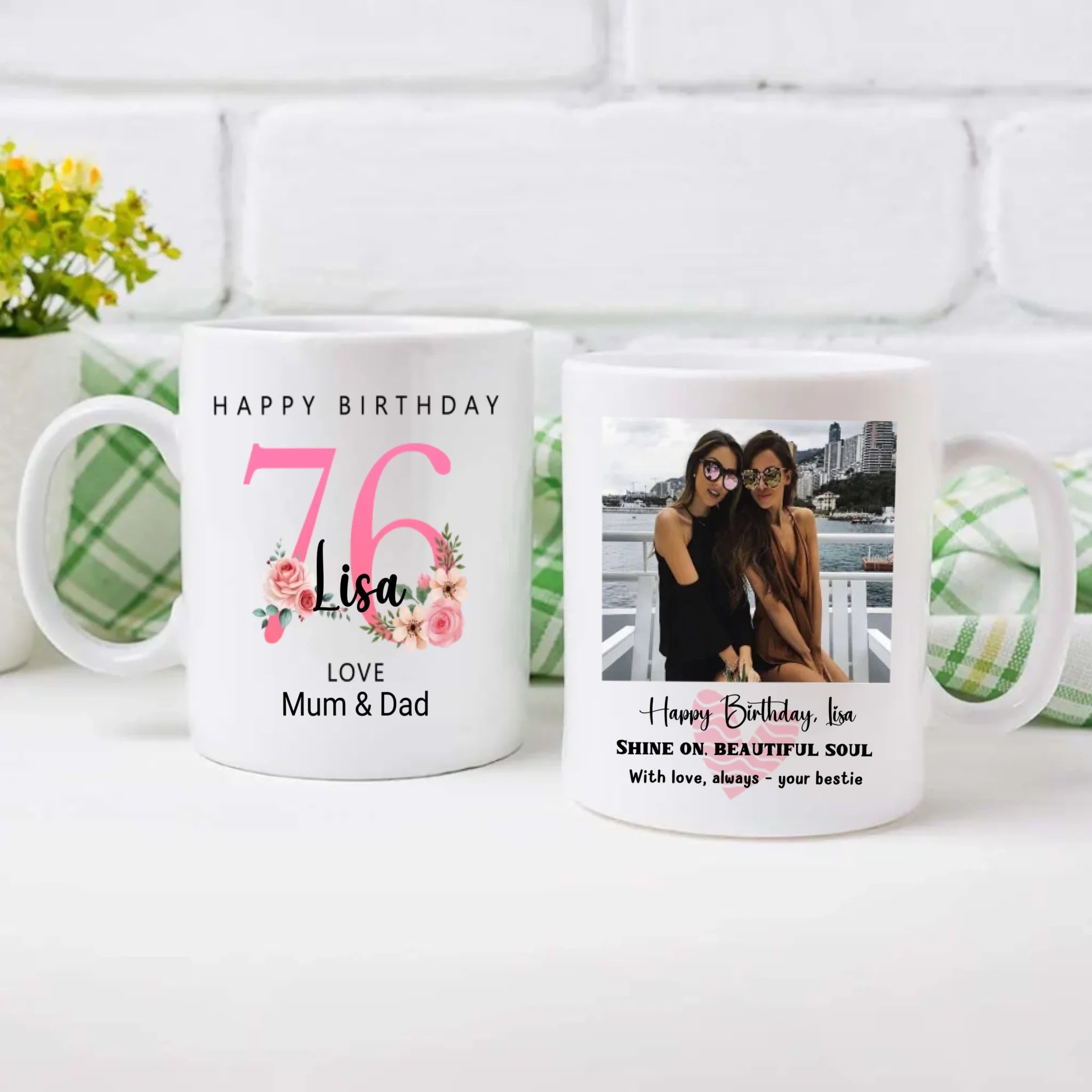 Personalized 76th Birthday Mug – Diamond Celebration Gift - 89Prints