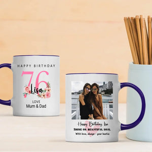 Personalized 76th Birthday Mug – Diamond Celebration Gift - 89Prints