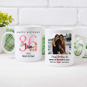 The Beauty of 36th – Custom Birthday Mug for Her | 89Prints