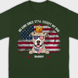 Custom No Kings Since 1776 Shirt – Personalized Dog Lover Tee | 89Prints