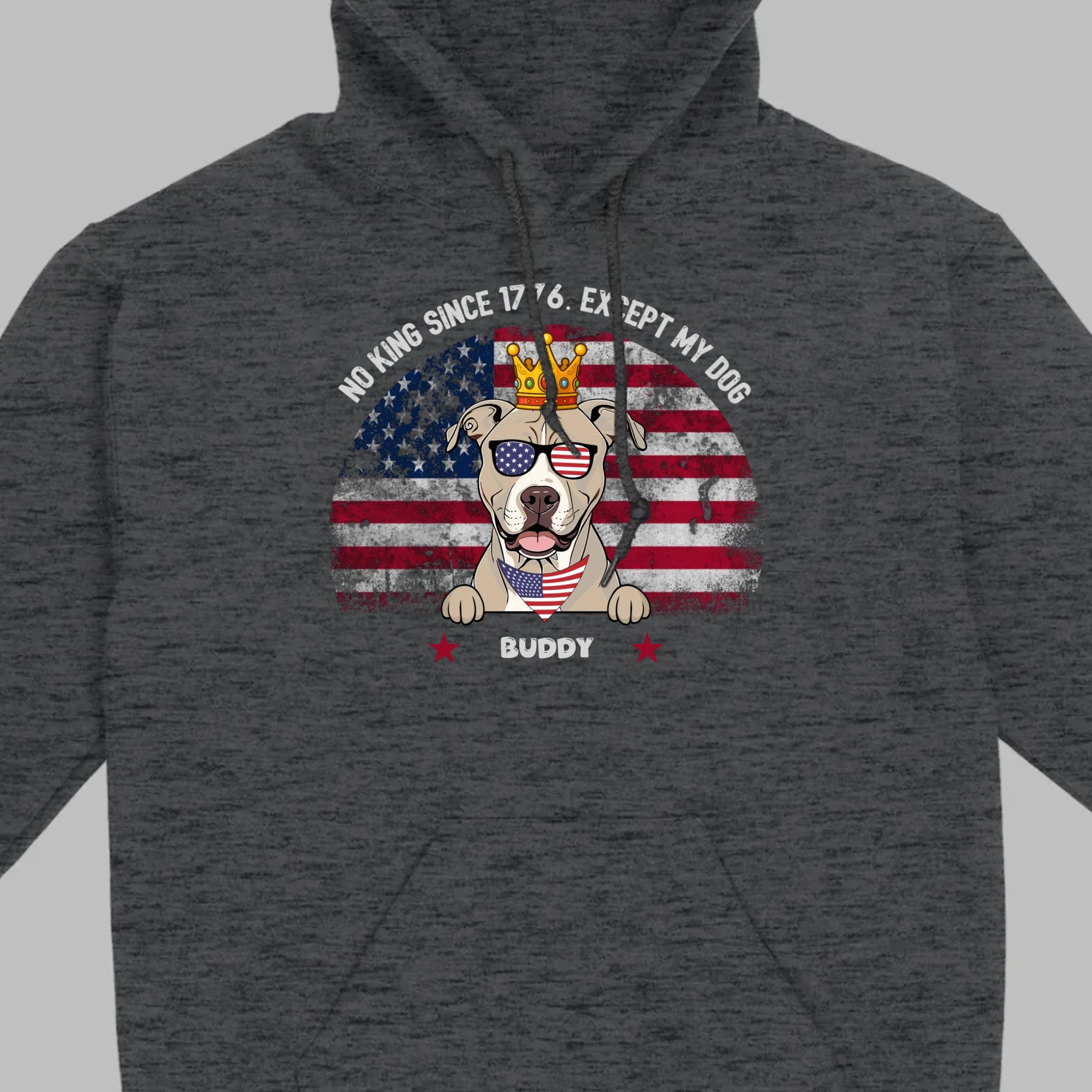 Custom No Kings Since 1776 Shirt – Personalized Dog Lover Tee | 89Prints