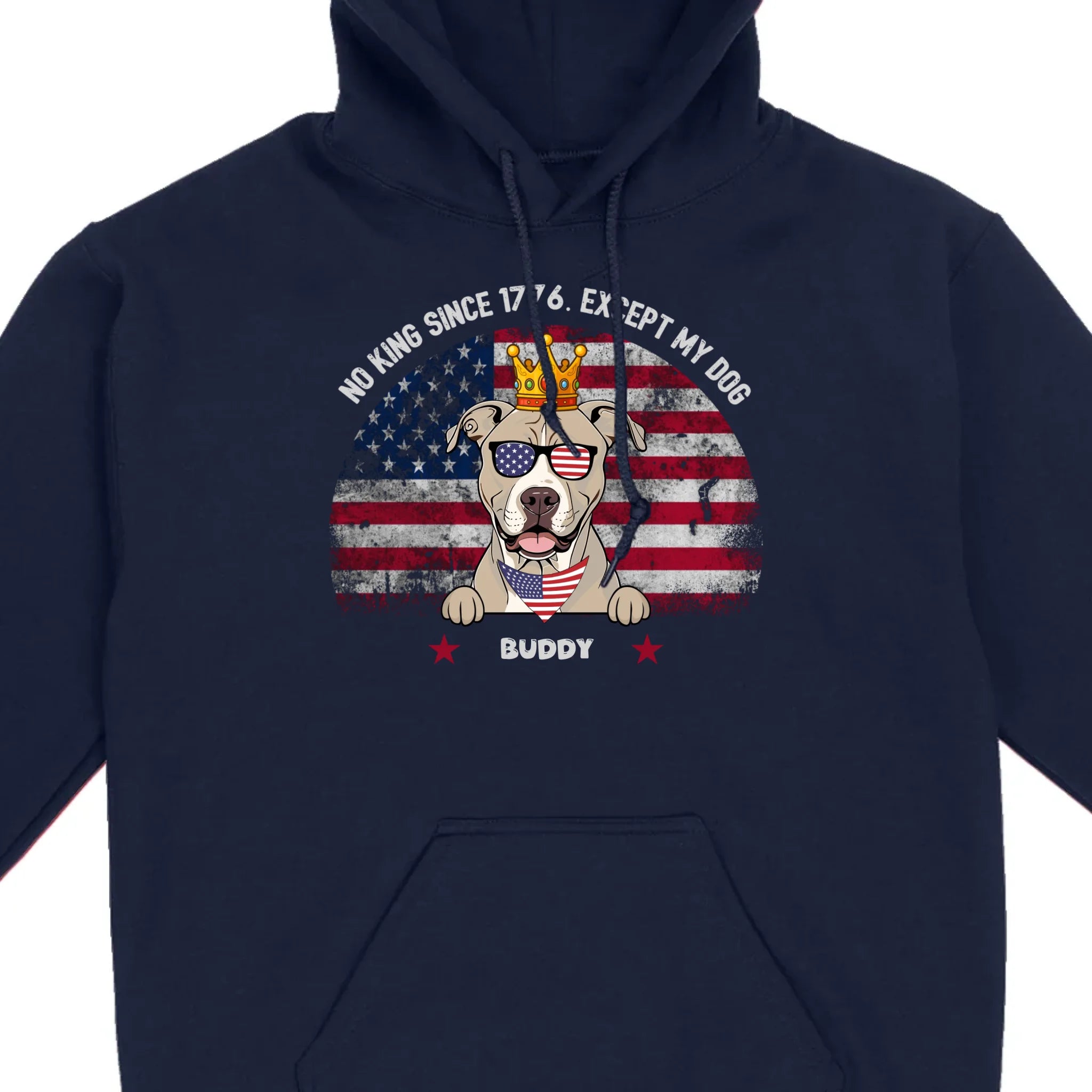 Custom No Kings Since 1776 Shirt – Personalized Dog Lover Tee | 89Prints