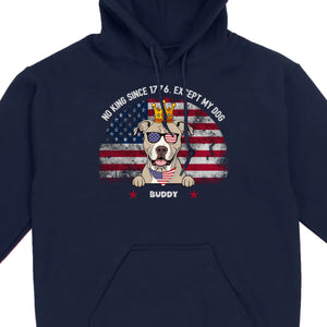 Custom No Kings Since 1776 Shirt – Personalized Dog Lover Tee | 89Prints
