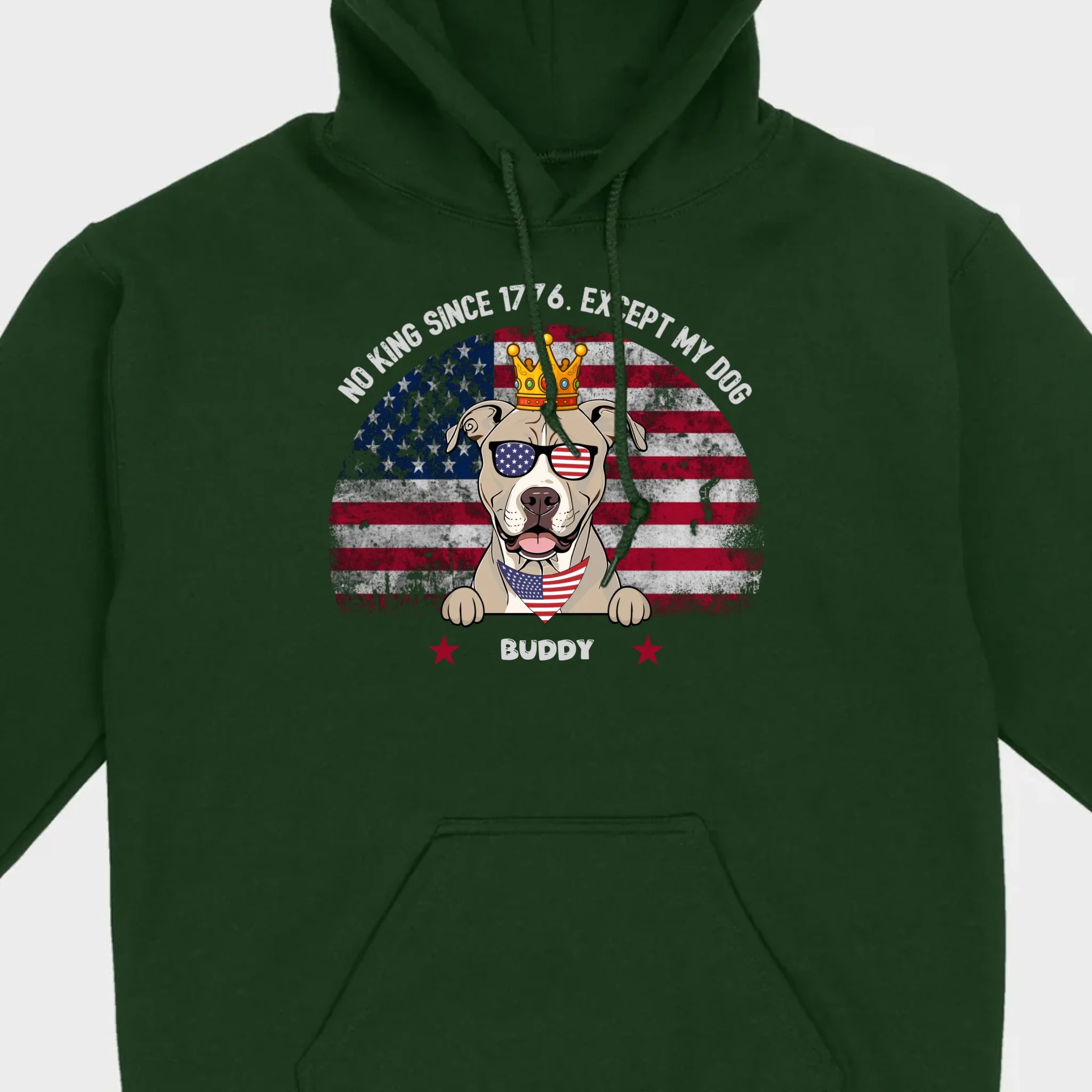 Custom No Kings Since 1776 Shirt – Personalized Dog Lover Tee | 89Prints
