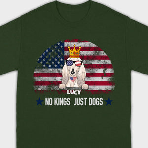Custom No Kings Just Dogs Shirt – Personalized Patriotic Dog Lover T-Shirt | 89Prints