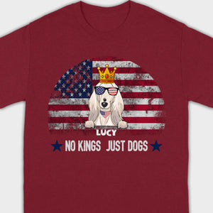 Custom No Kings Just Dogs Shirt – Personalized Patriotic Dog Lover T-Shirt | 89Prints