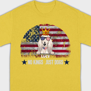 Custom No Kings Just Dogs Shirt – Personalized Patriotic Dog Lover T-Shirt | 89Prints