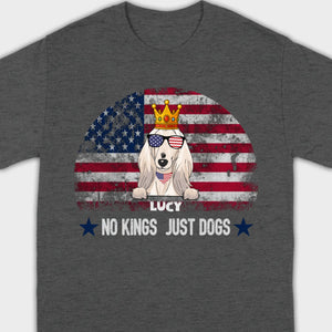 Custom No Kings Just Dogs Shirt – Personalized Patriotic Dog Lover T-Shirt | 89Prints