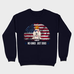 Custom No Kings Just Dogs Shirt – Personalized Patriotic Dog Lover T-Shirt | 89Prints