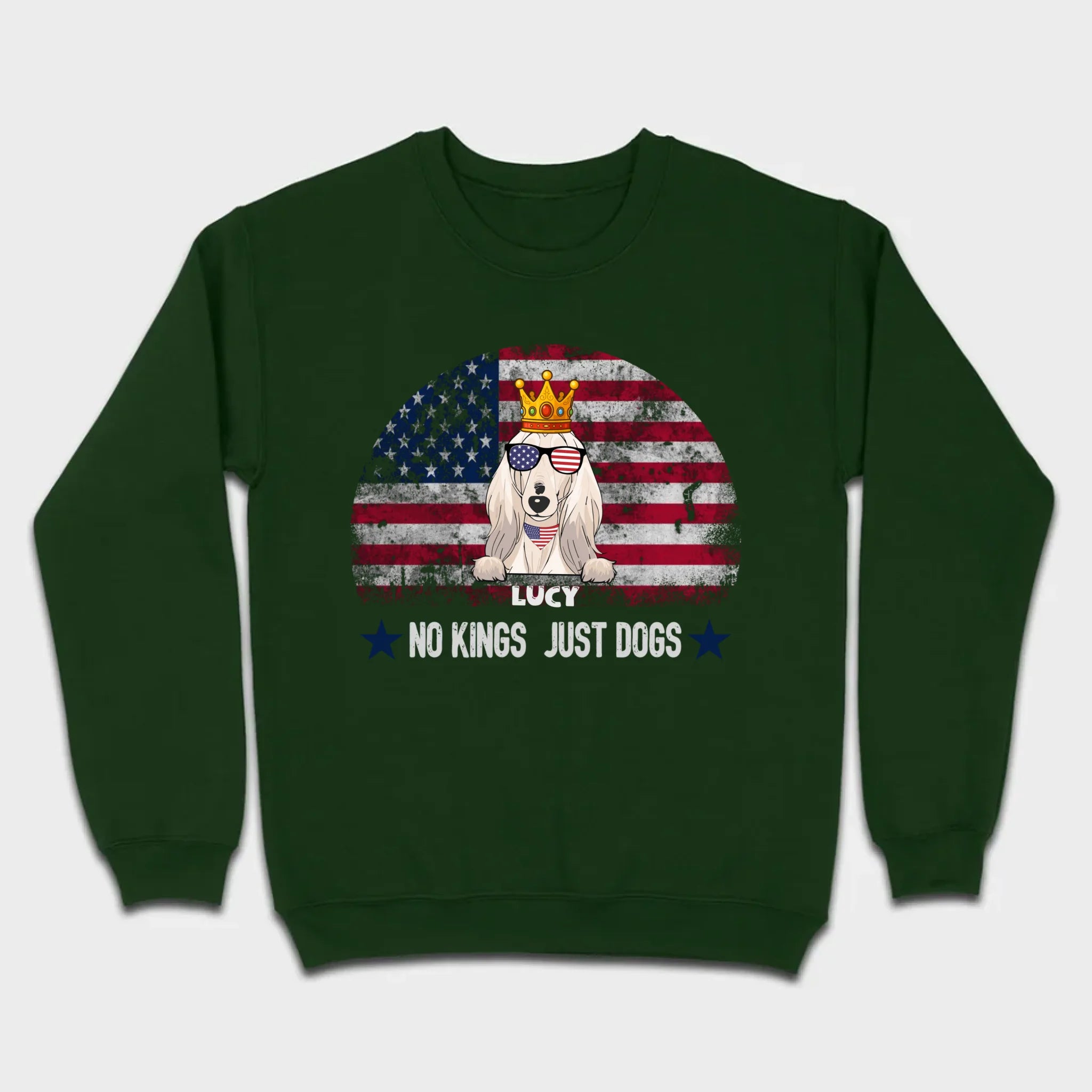 Custom No Kings Just Dogs Shirt – Personalized Patriotic Dog Lover T-Shirt | 89Prints