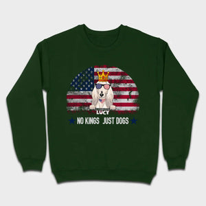 Custom No Kings Just Dogs Shirt – Personalized Patriotic Dog Lover T-Shirt | 89Prints