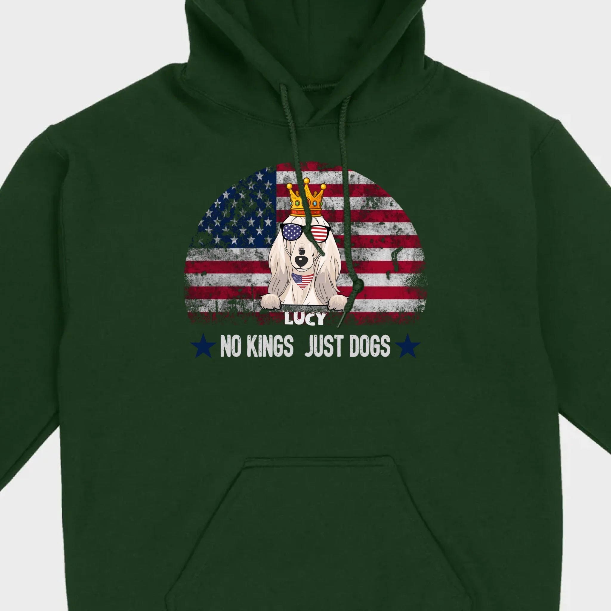 Custom No Kings Just Dogs Shirt – Personalized Patriotic Dog Lover T-Shirt | 89Prints