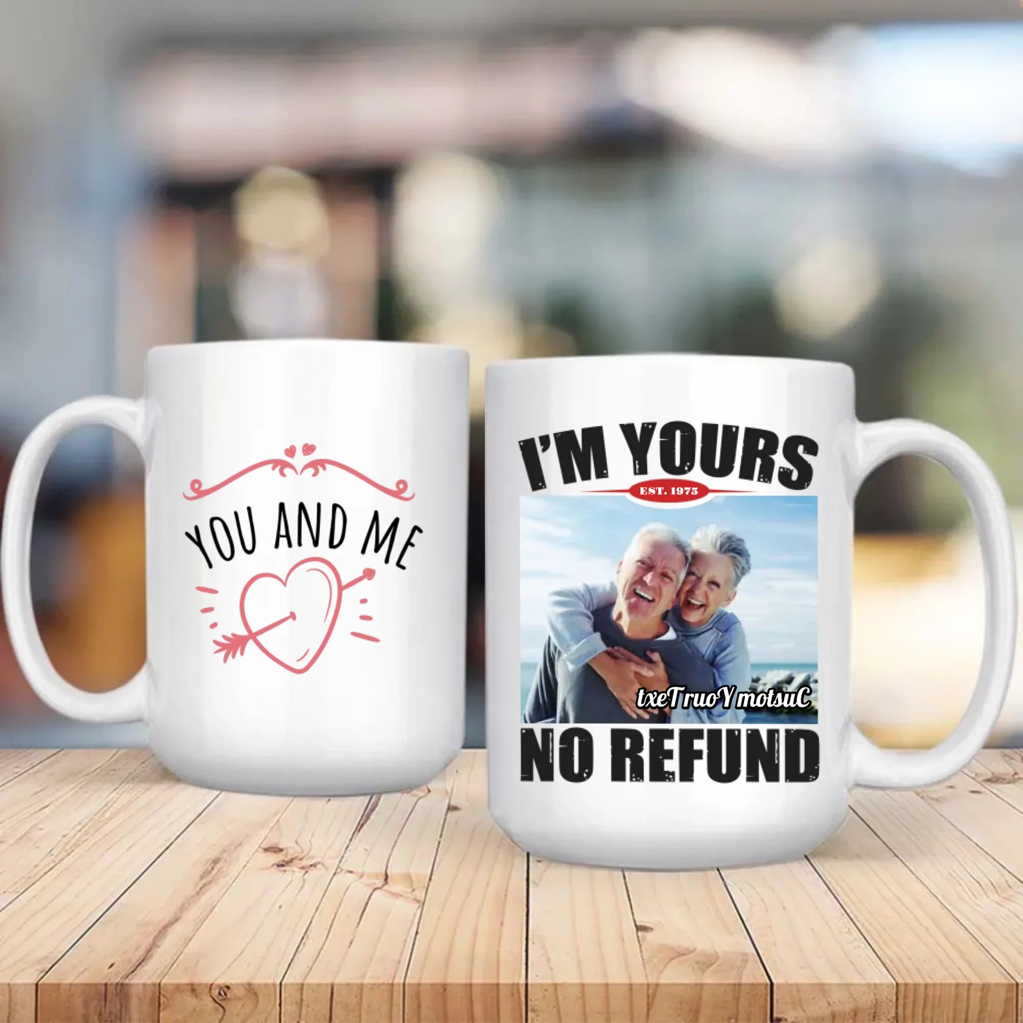 Custom Couple Mugs – You and Me / I’m Yours No Refund Personalized Gift | 89Prints
