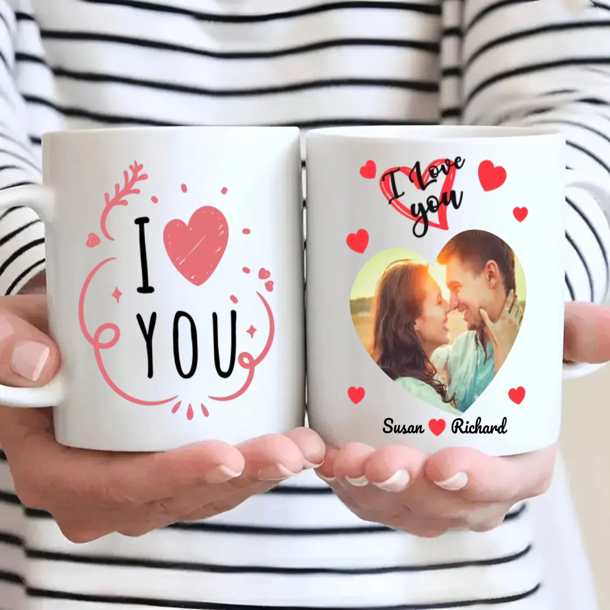 Custom Couple Mug with “I Love You” and Photo – The Perfect Unique Gift for Couples