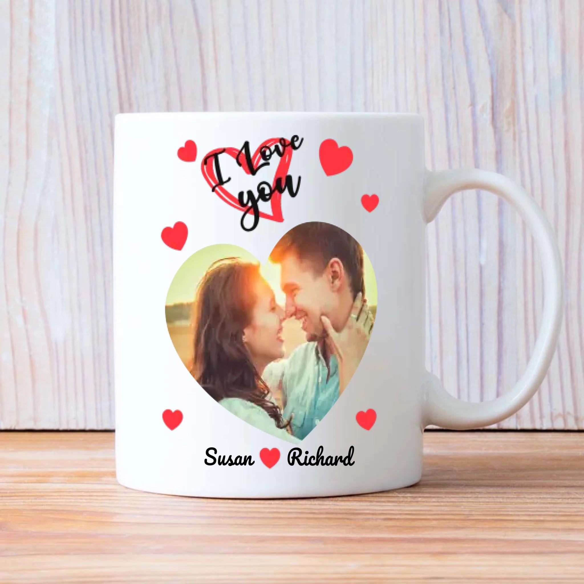 Custom Couple Mug with “I Love You” and Photo – The Perfect Unique Gift for Couples