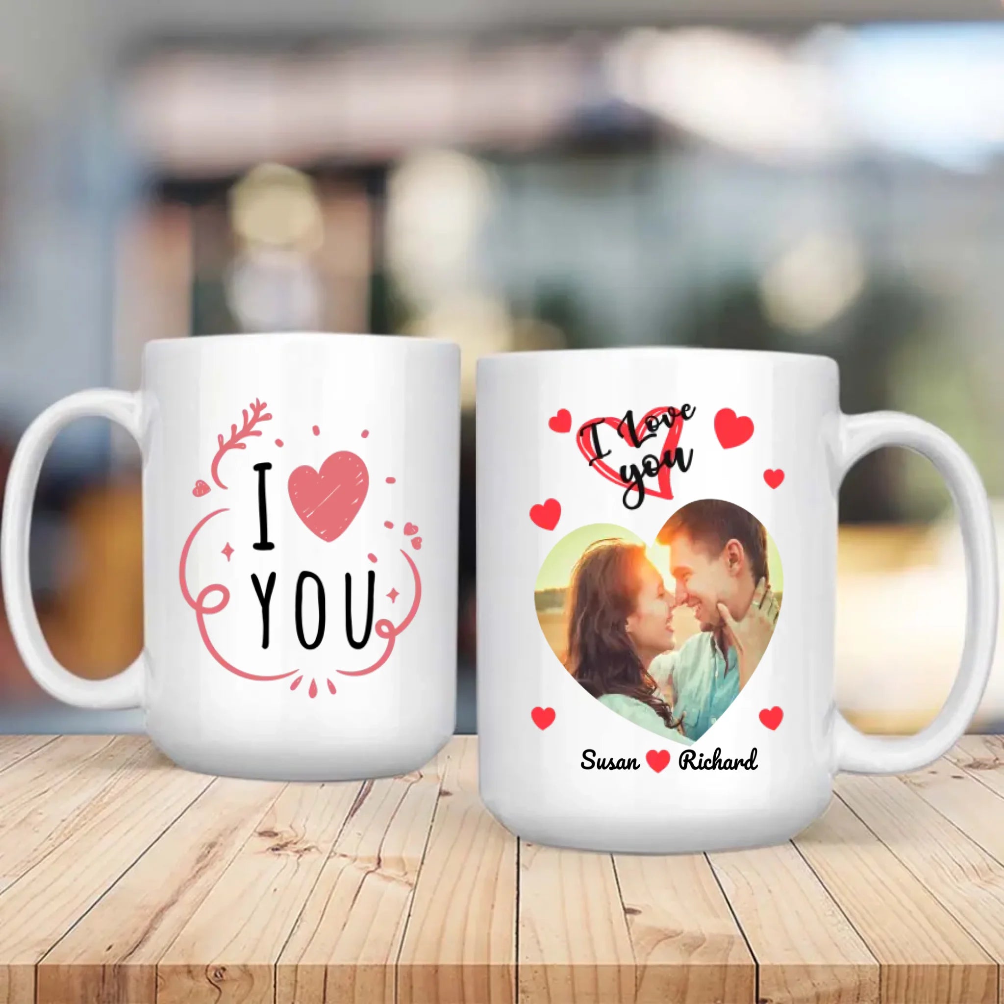 Custom Couple Mug with “I Love You” and Photo – The Perfect Unique Gift for Couples