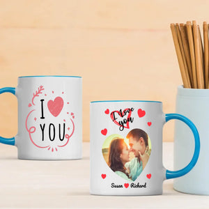 Custom Couple Mug with “I Love You” and Photo – The Perfect Unique Gift for Couples