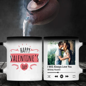 Personalized Happy Valentine Couple Mug with Photo A Romantic Gift Perfect for Couples - 89Prints