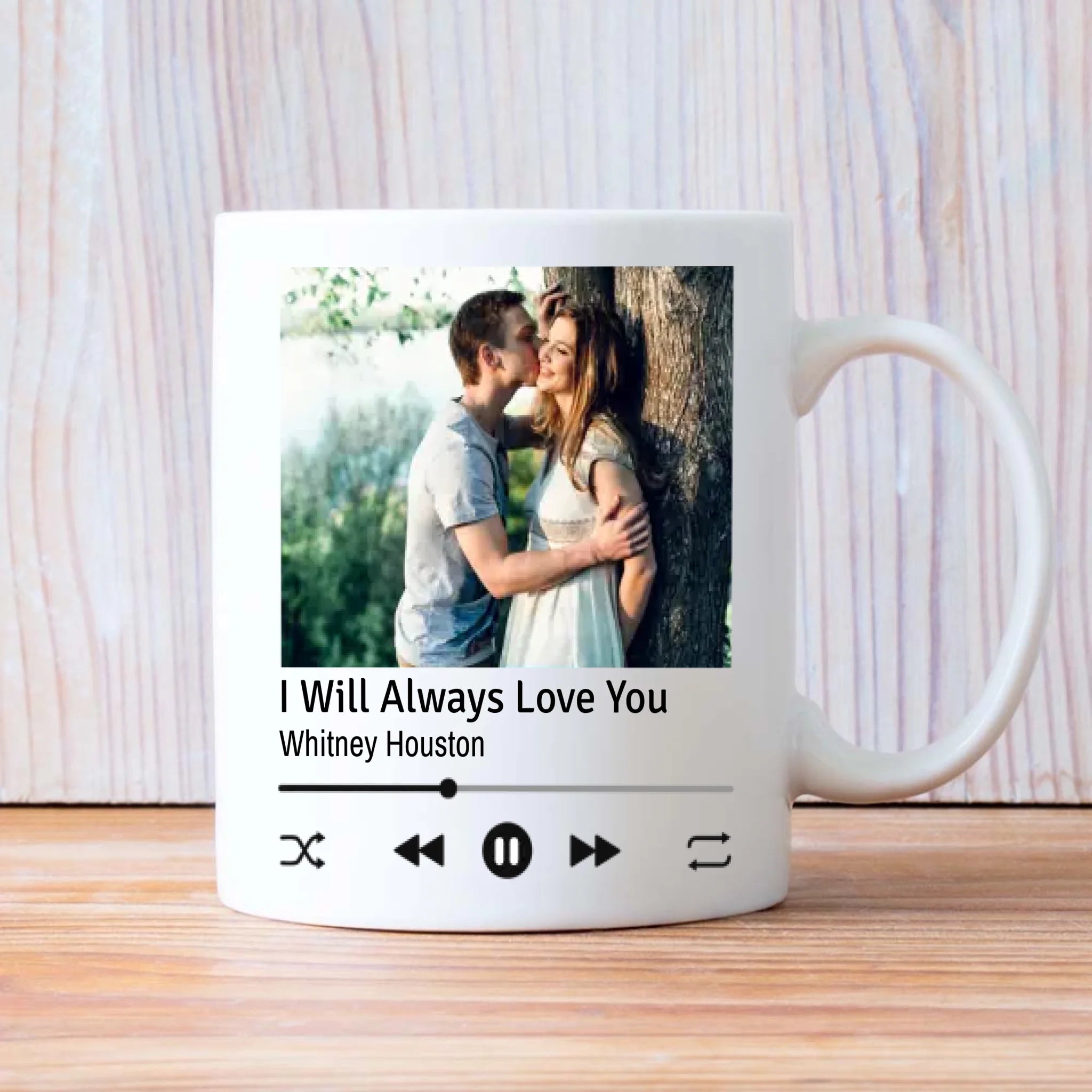 Personalized Happy Valentine Couple Mug with Photo A Romantic Gift Perfect for Couples - 89Prints