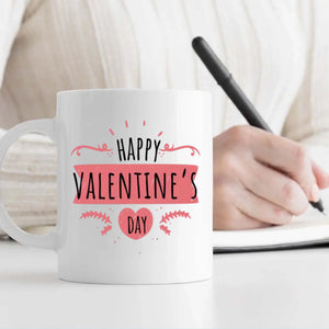 Personalized Happy Valentine Couple Mug with Photo A Romantic Gift Perfect for Couples - 89Prints