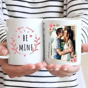 Be Mine Couple Mug with Custom Photo A Romantic Personalized Gift for Your Loved One - 89Prints