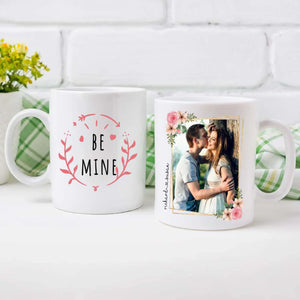 Be Mine Couple Mug with Custom Photo A Romantic Personalized Gift for Your Loved One - 89Prints