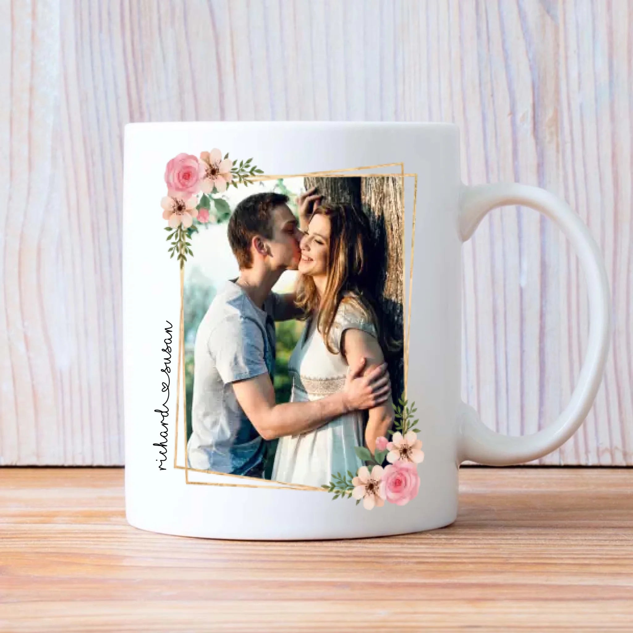 Be Mine Couple Mug with Custom Photo A Romantic Personalized Gift for Your Loved One - 89Prints