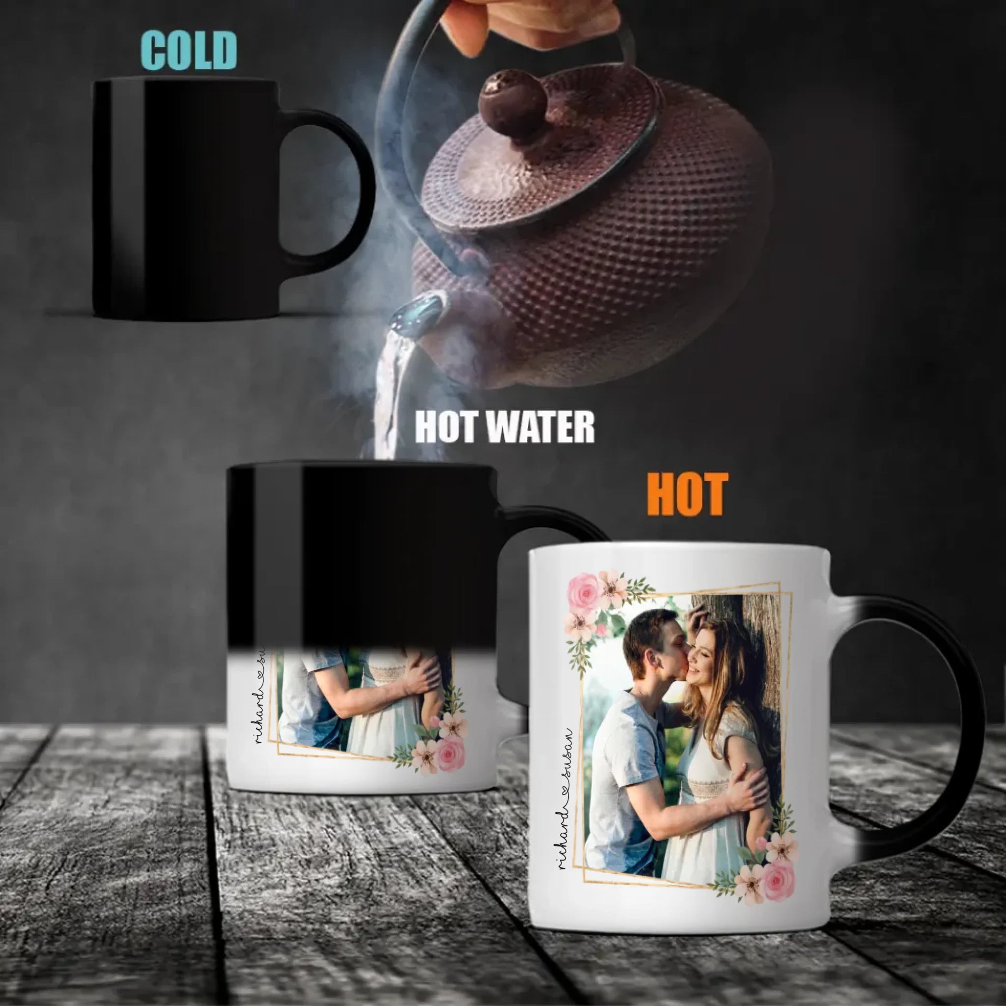 Be Mine Couple Mug with Custom Photo A Romantic Personalized Gift for Your Loved One - 89Prints