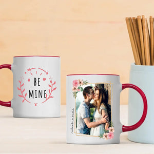 Be Mine Couple Mug with Custom Photo A Romantic Personalized Gift for Your Loved One - 89Prints
