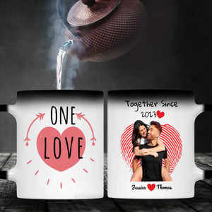 One Love and Together Since Couple Photo Mug A Custom Romantic Gift for Couples  -  89Prints