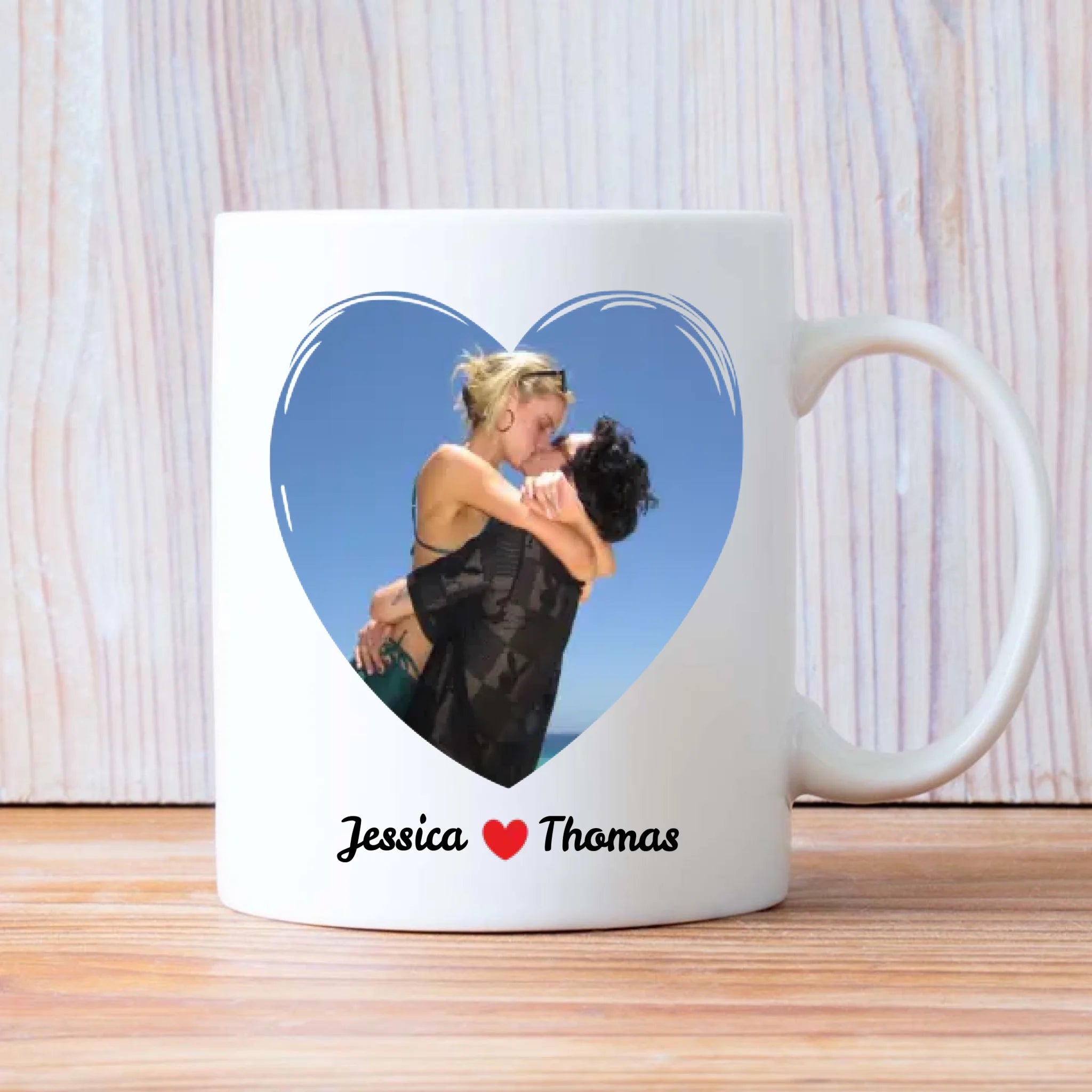 Stay With You Couple Mug Personalized Magic Photo Mug A Unique Gift for Couples - 89Prints