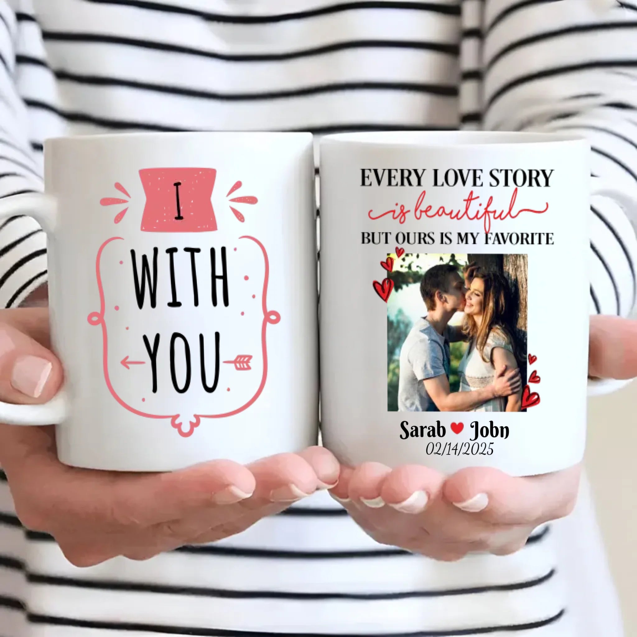 Personalized Couple Mug with Photo and Romantic Quote A Thoughtful Gift for Couples