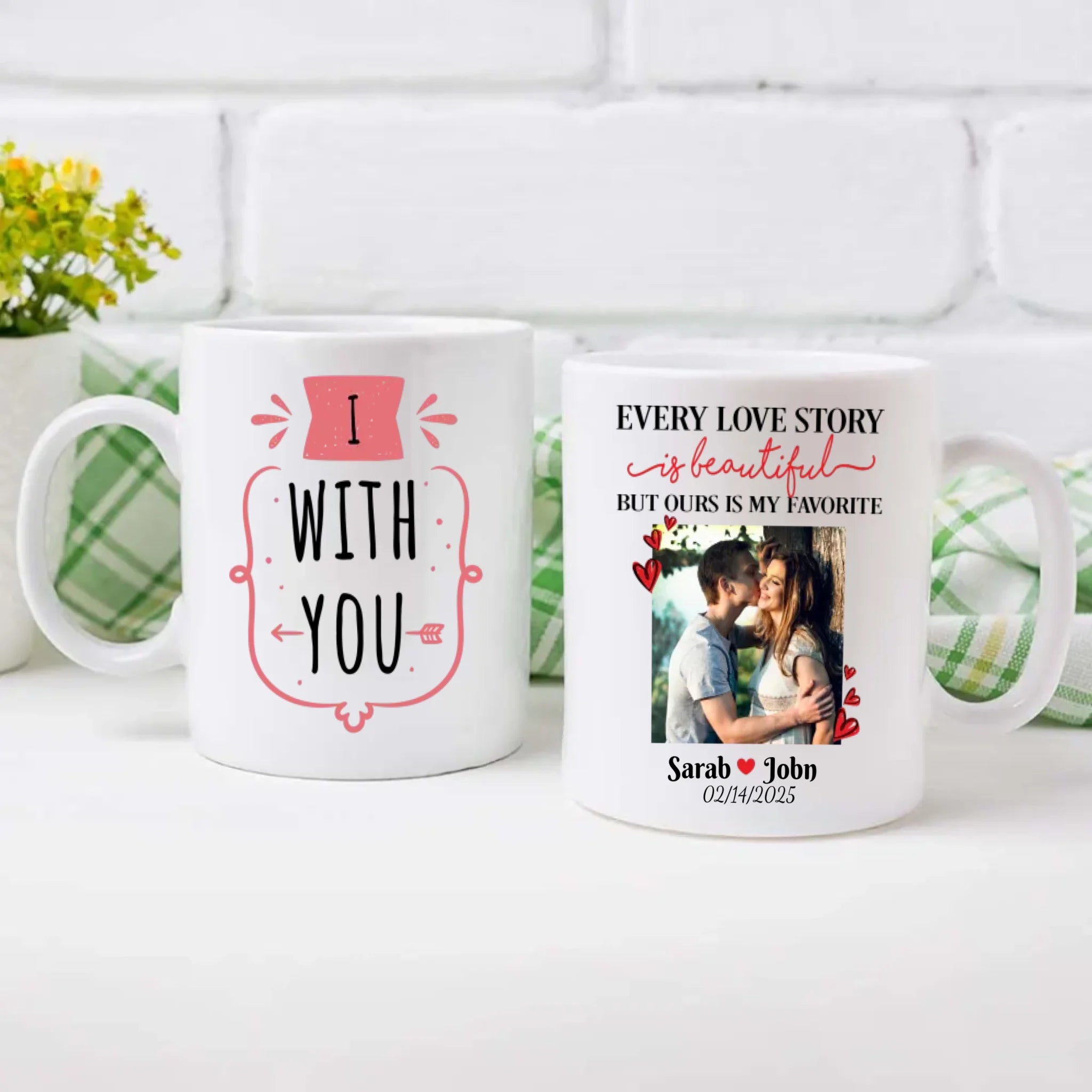 Personalized Couple Mug with Photo and Romantic Quote A Thoughtful Gift for Couples