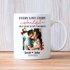 Personalized Couple Mug with Photo and Romantic Quote A Thoughtful Gift for Couples