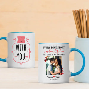 Personalized Couple Mug with Photo and Romantic Quote A Thoughtful Gift for Couples