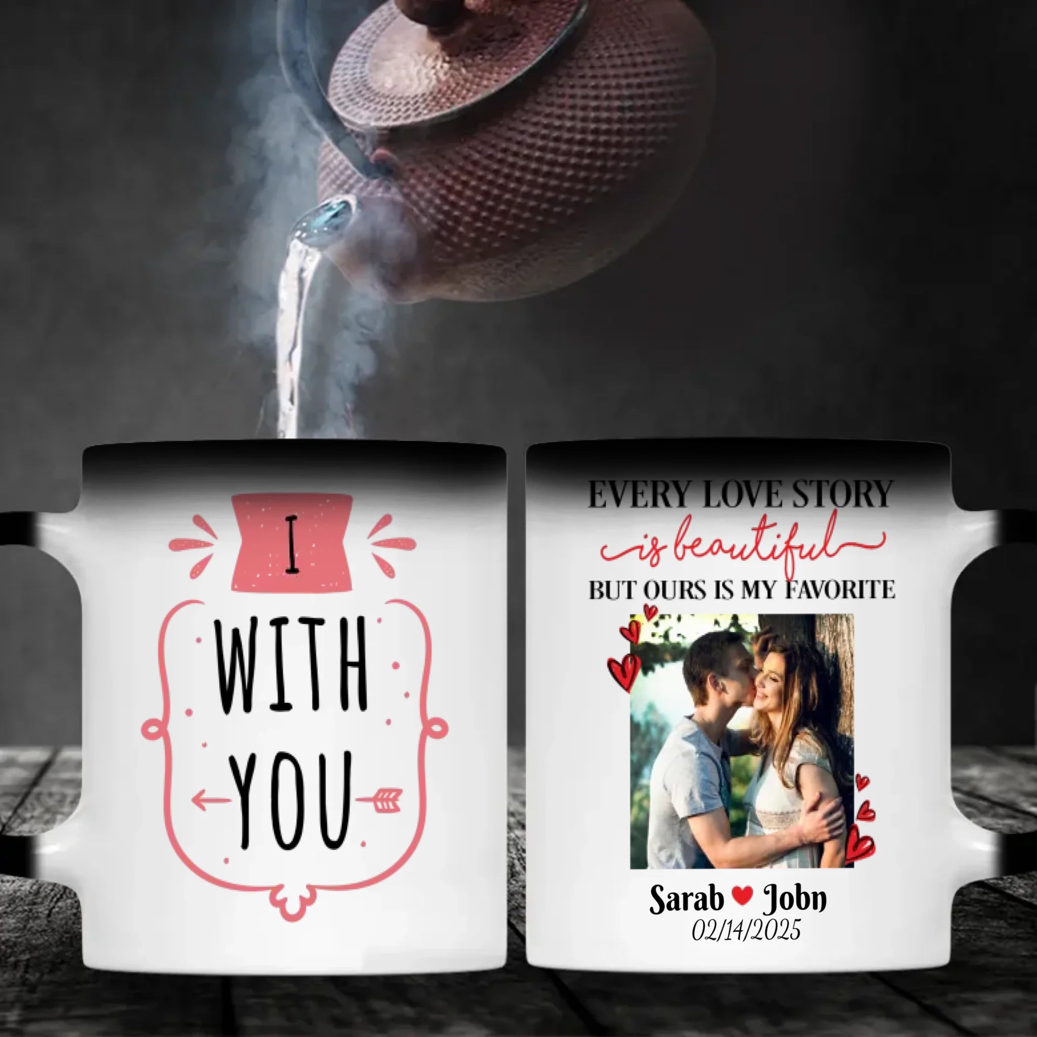 Personalized Couple Mug with Photo and Romantic Quote A Thoughtful Gift for Couples