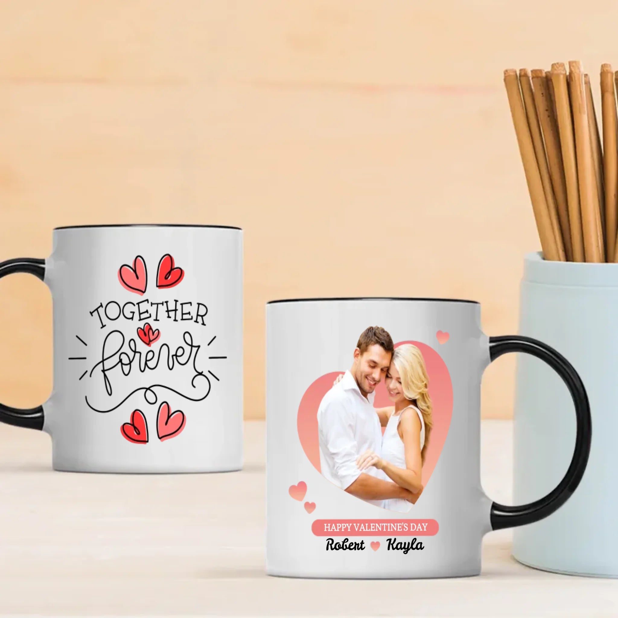 Custom Photo Mugs for Couples Personalized Love Mugs Featuring Your Photo - 89Prints