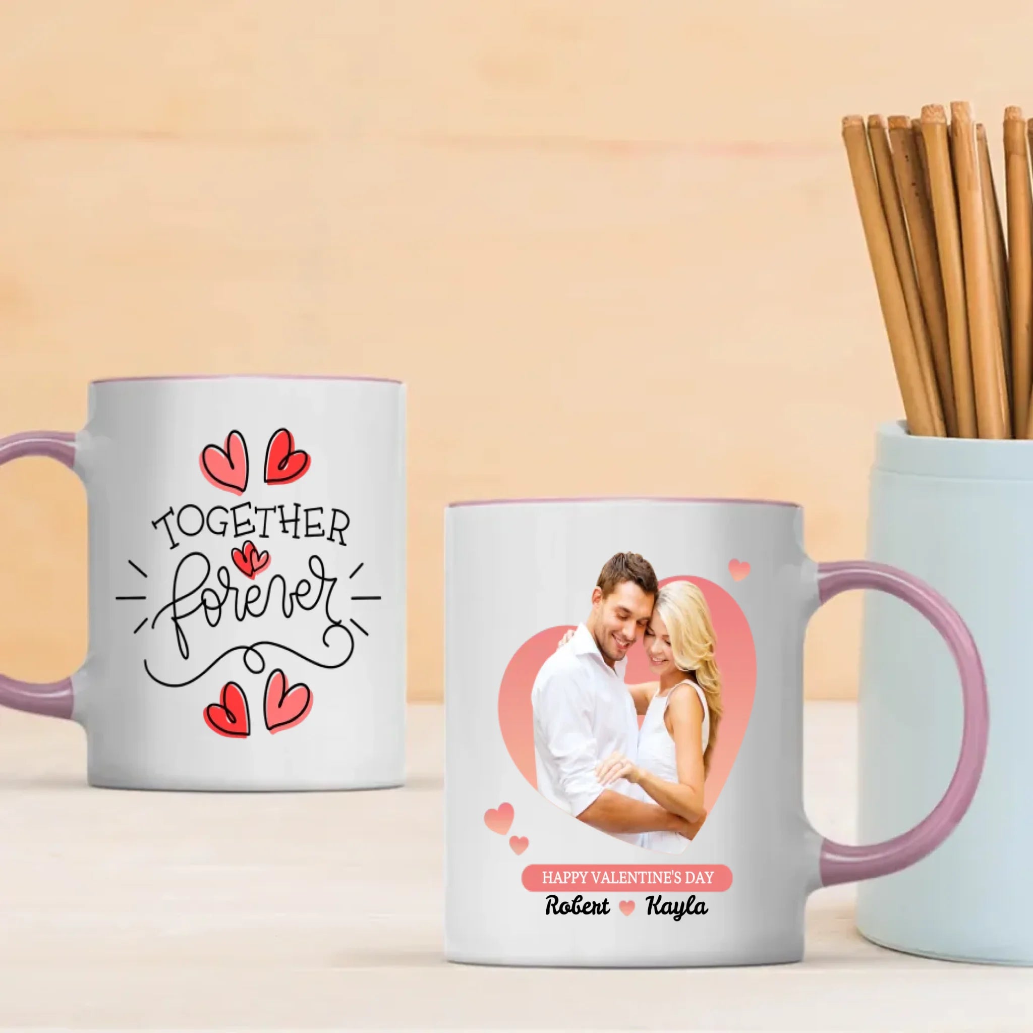 Custom Photo Mugs for Couples Personalized Love Mugs Featuring Your Photo - 89Prints
