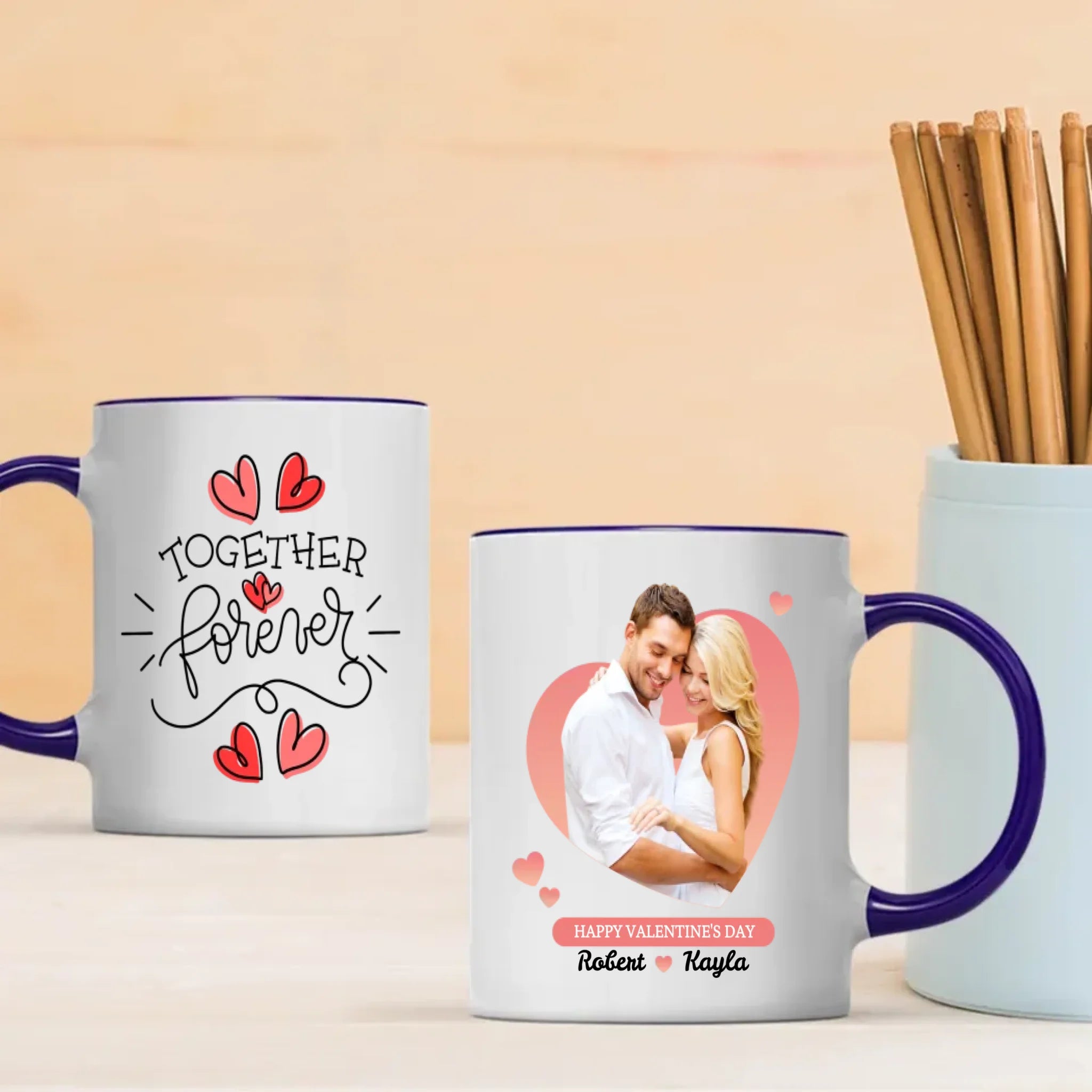 Custom Photo Mugs for Couples Personalized Love Mugs Featuring Your Photo - 89Prints
