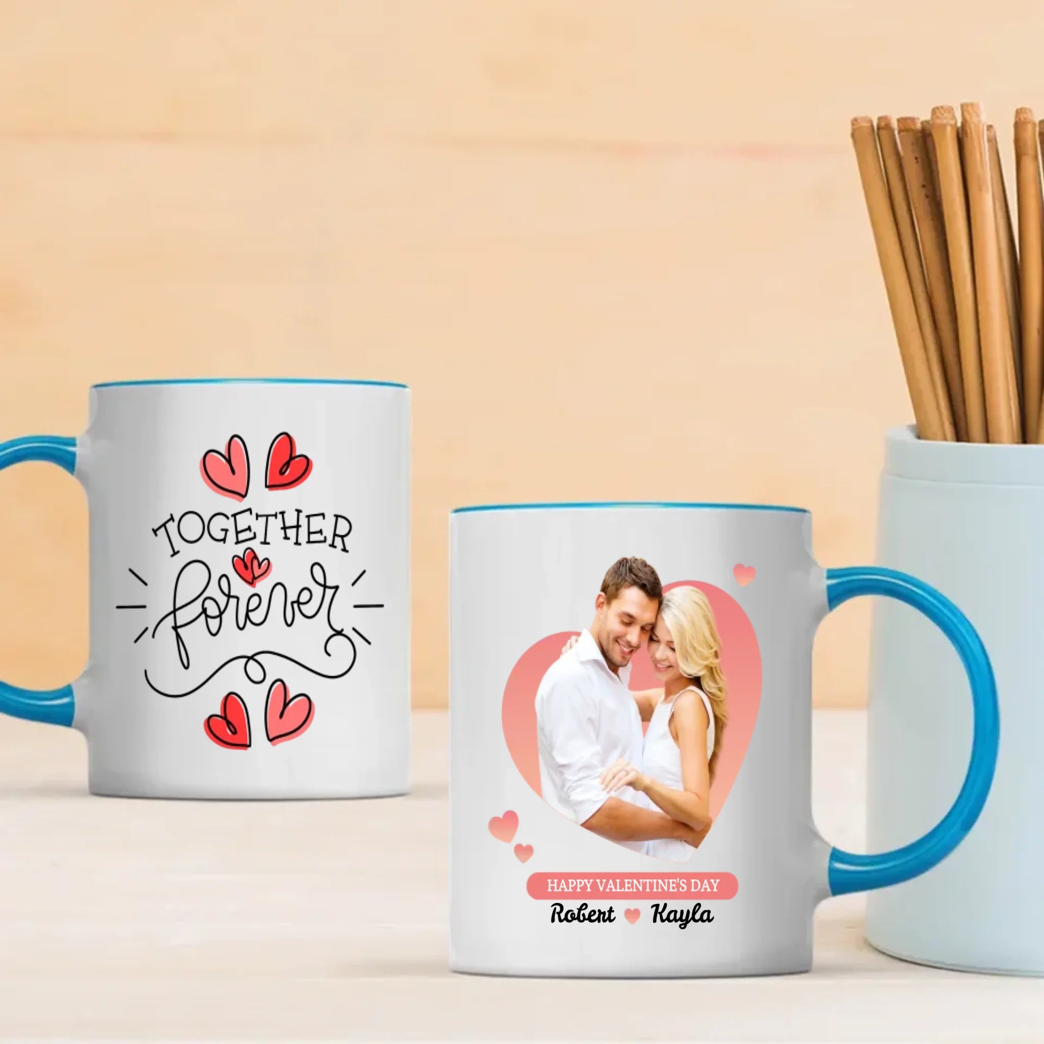 Custom Photo Mugs for Couples Personalized Love Mugs Featuring Your Photo - 89Prints