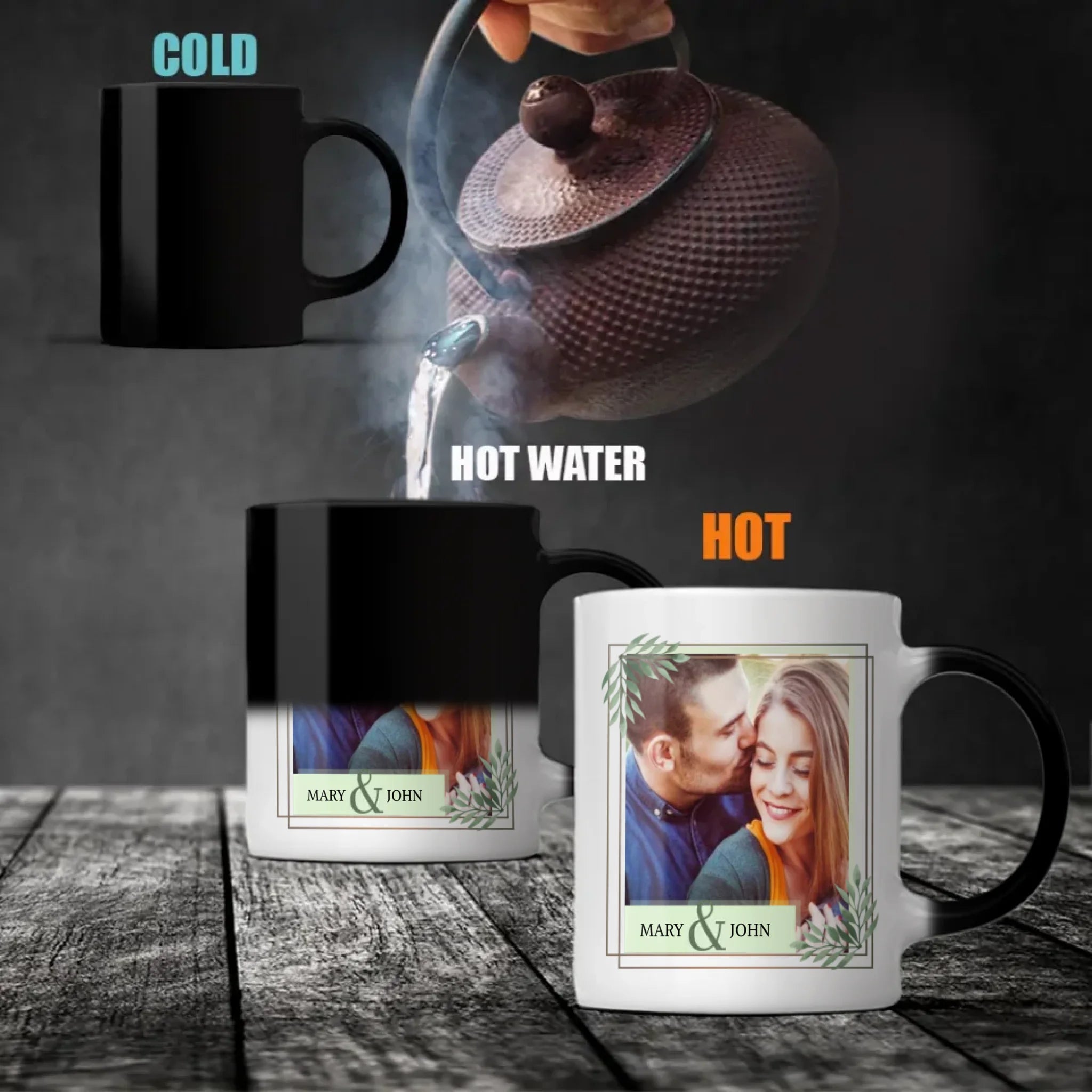Personalized Hot Water Magic Mug Featuring Custom Photo Reveal A Unique Gift Idea - 89Prints