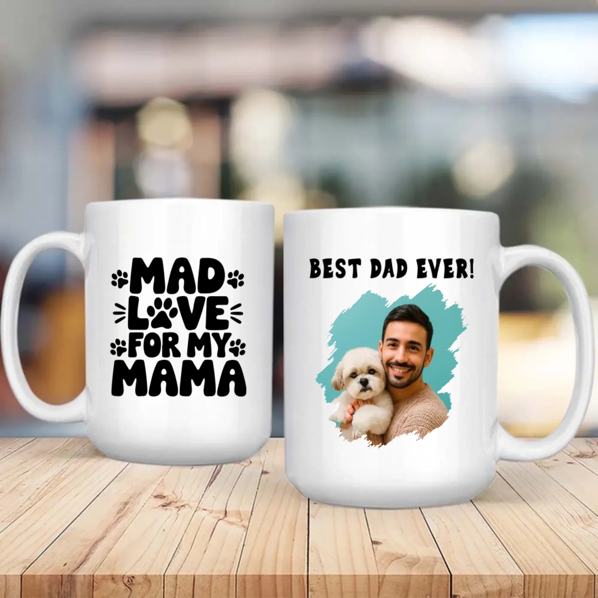 Funny Gift for Proud Pet Dads – Best Dad Ever Mug – 89Prints