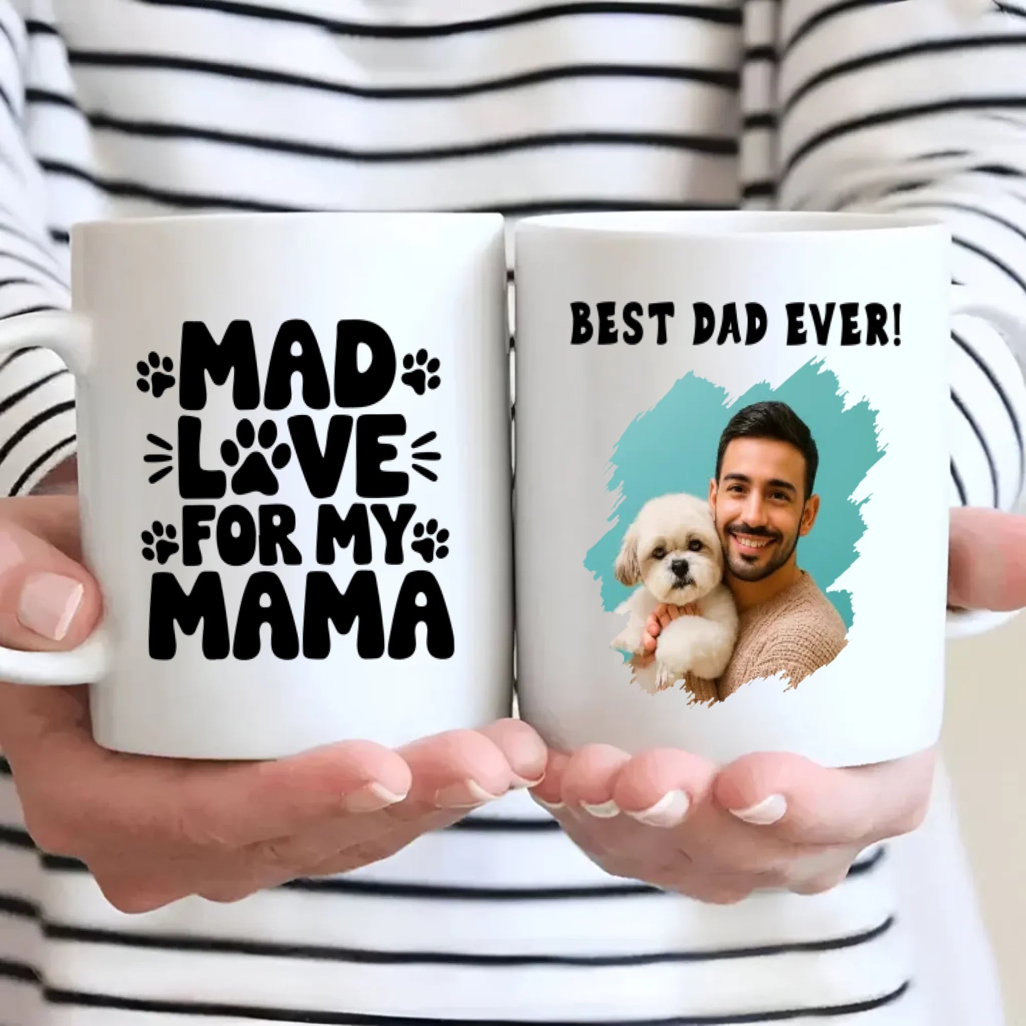 Funny Gift for Proud Pet Dads – Best Dad Ever Mug – 89Prints