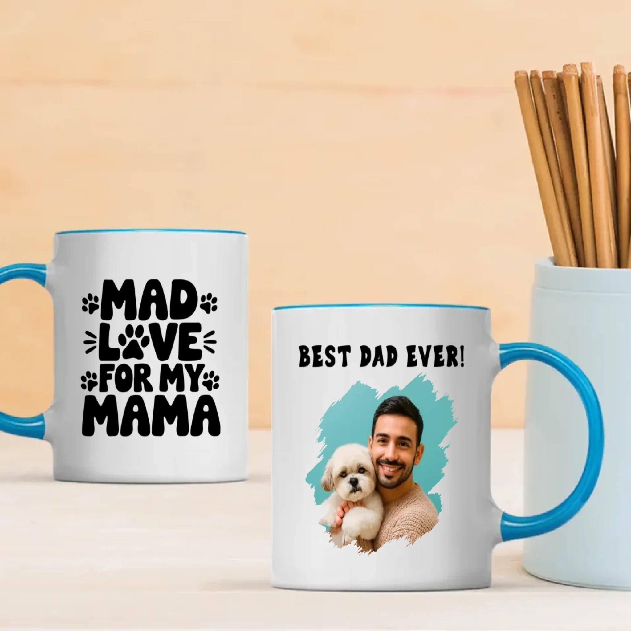 Funny Gift for Proud Pet Dads – Best Dad Ever Mug – 89Prints