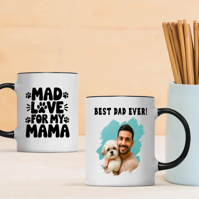 Funny Gift for Proud Pet Dads – Best Dad Ever Mug – 89Prints