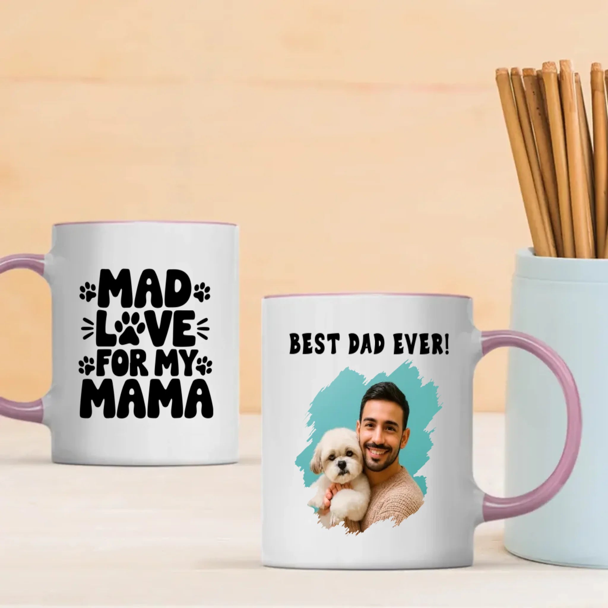 Funny Gift for Proud Pet Dads – Best Dad Ever Mug – 89Prints
