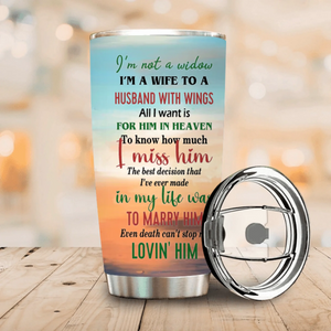 Forever My Love – Husband in Heaven Memorial Tumbler - 89Prints