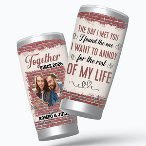 Personalized Tumbler with Names & Photo - To My Beloved Spouse - 89Prints