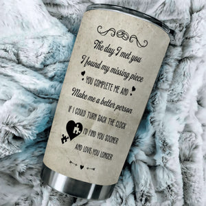 To My Wife Tumbler – You & Me Personalized Gift from Husband - 89Prints